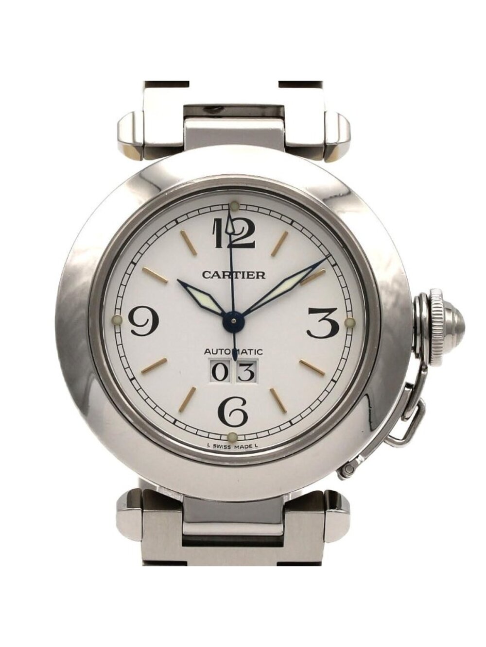 Cartier Pasha C Grande Date SS Automatic Watch